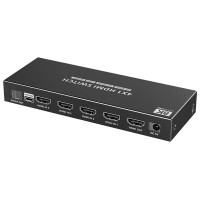 LENKENG HDMI-переключатель LKV841 1 шт, металл