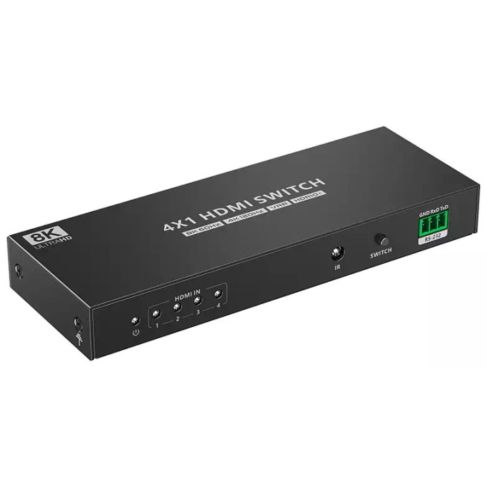 LENKENG HDMI-переключатель LKV841 1 шт, металл