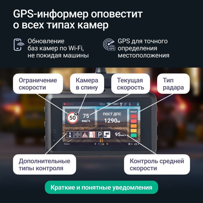Видеорегистратор Roadgid X9 Gibrid GT черный
