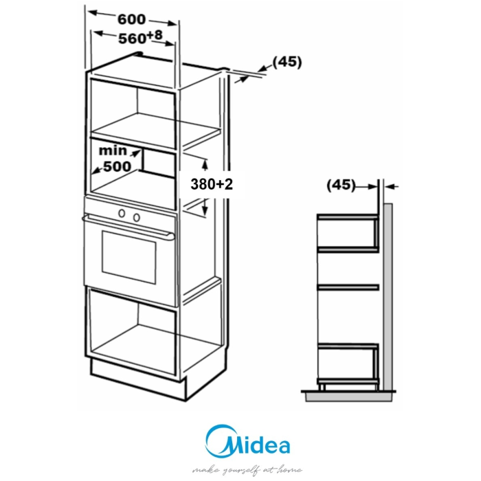 Midea TG925B8D-BL черный