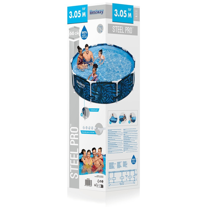 Бассейн каркасный Bestway Steel Pro 56985