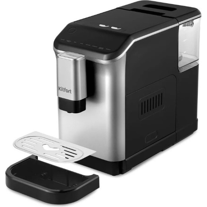 Кофемашина Kitfort КТ-7166 черный, стальной