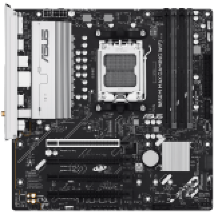 ASUS Main Board Desktop AMD Socket AM5 AMD B850 Chipset 4 x DIMM slots, max. 256GB 1 x DisplayPort 1 x HDMI port 1 x Wi-Fi module 3 x M.2 slots 4 x SATA ATX Form Factor<br>