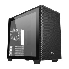 Case ATX midi tower FSP CST360B , (без БП), BLACK