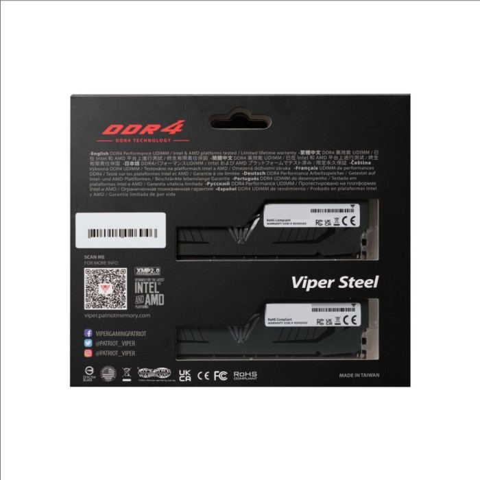 Patriot Viper Steel DDR4 PVS416G320C6K 16Gb