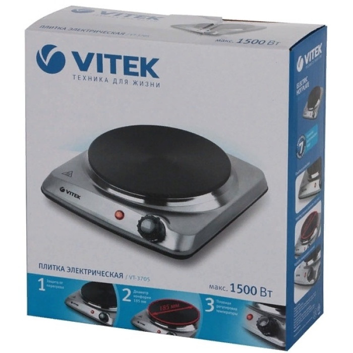 Vitek VT-3705 серебристый