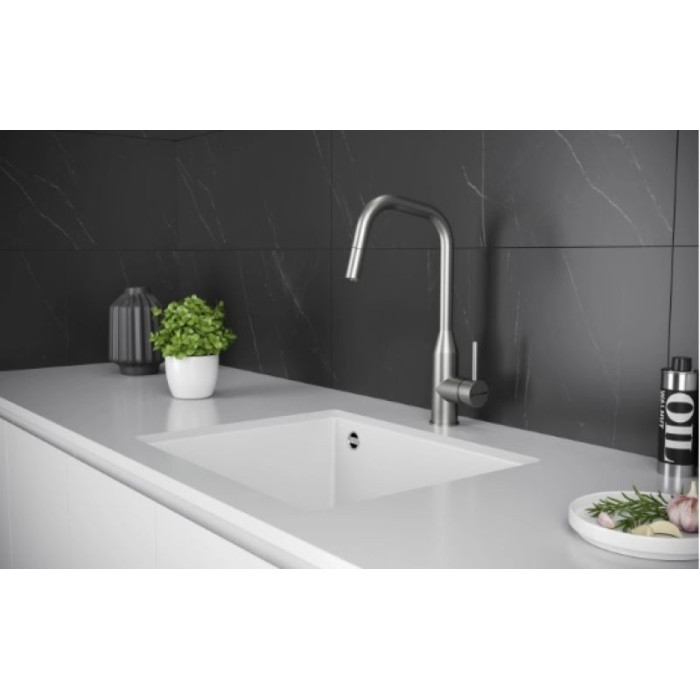 Смеситель для кухни (мойки) KuchenStern 411SS40, однозахватный