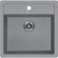 KuchenStern TOP 50 Ku-Granit накладная 51.5х51х19 см, гранит, тон титан