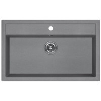 KuchenStern TOP 80 Ku-Granit накладная 81.5х51х19 см, гранит, тон титан