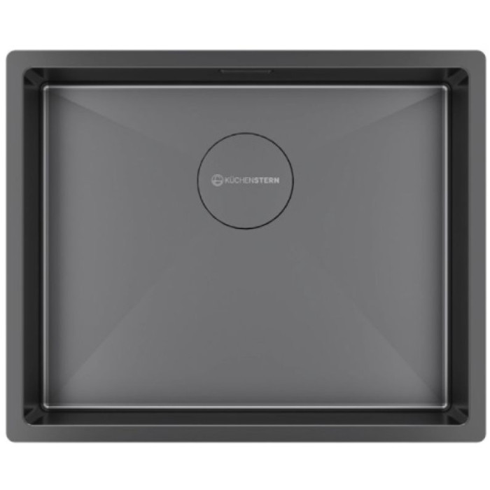 KuchenStern KRAFT 60 AISI 304/R10 интегрированная 54х44х20 см, нержавеющая сталь, тон вороненая сталь