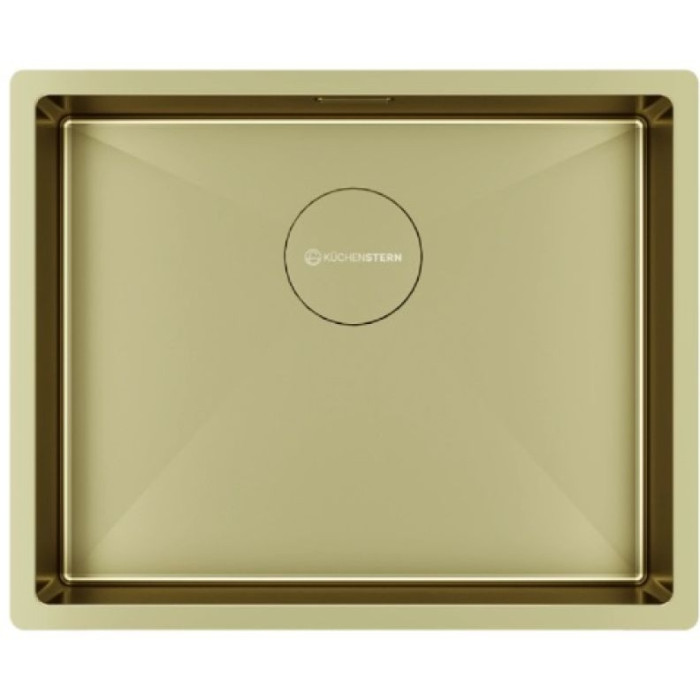 KuchenStern KRAFT 60 AISI 304/R10 интегрированная 54х44х20 см, нержавеющая сталь, тон золотистый