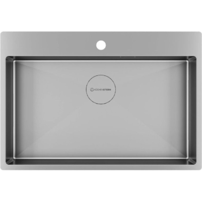 KuchenStern WERK 80 AISI 304/R10 врезная 74х51х20 см, нержавеющая сталь, тон серебристый металлик