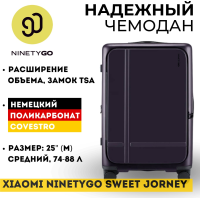 Чемодан Xiaomi NinetyGo Sweet Journey Size 25" поликарбонат 77 фиолетовый
