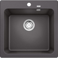 Blanco Naya 5 526580 накладная 51.5х51х20 см, искусственный камень, тон темная скала