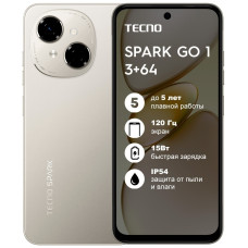 TECNO SPARK Go 1 3 ГБ/64 ГБ золотистый