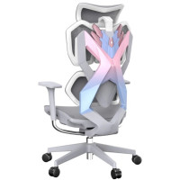 Игровое кресло Sihoo X5C-207 Gray	, белый