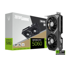 Видеокарта ZOTAC RTX 5060, TE, OC 8 Гб,GDDR7 ● Производитель – Zotac ● Код товара – ZT-B50600H-10M ● Модель чипсета – NVIDIA GeForce RTX 5060 ● Архитектура – Blackwell ● Технологический процесс – 4 нм ● Объем видеопамяти – 8 ГБ ● Разрядность шины видео
