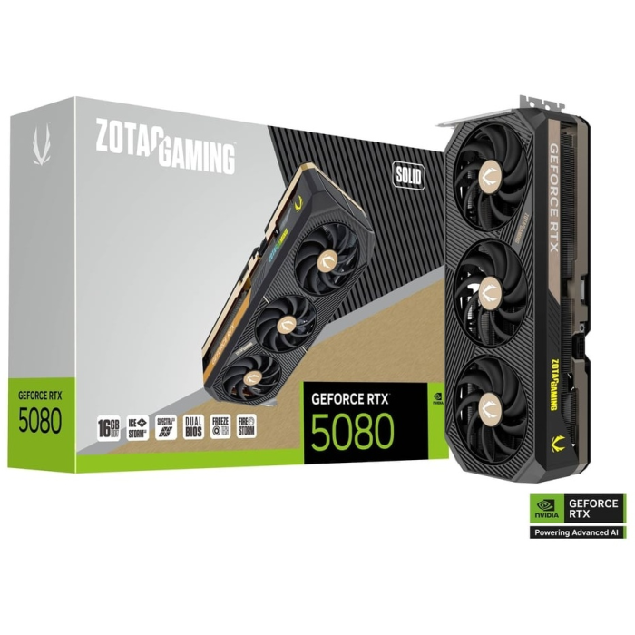 ZOTAC GAMING GeForce RTX 5080 SOLID ZT-B50800D-10P 16 Гб