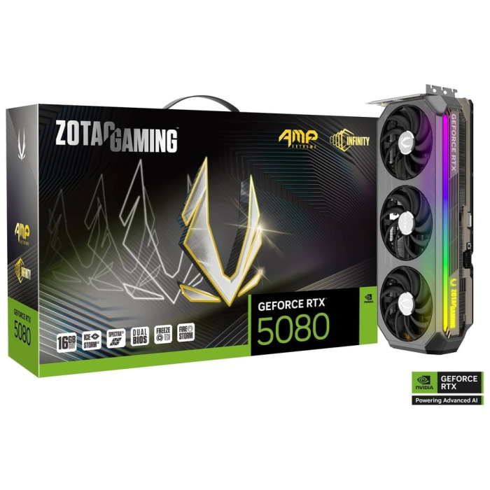ZOTAC GAMING GeForce RTX 5080 AMP Extreme INFINITY ZT-B50800B-10P 16 Гб