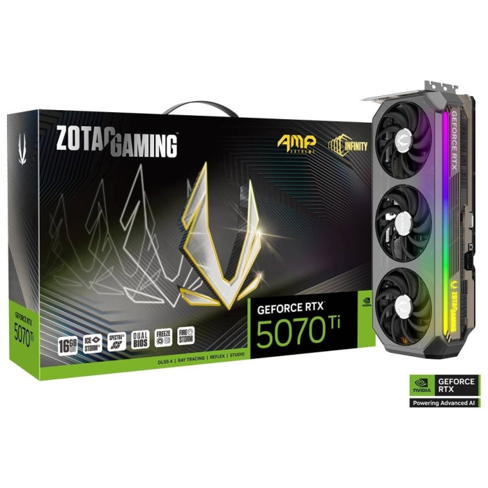 ZOTAC GAMING GeForce RTX 5070 Ti AMP Extreme INFINITY ZT-B50710B-10P 16 Гб