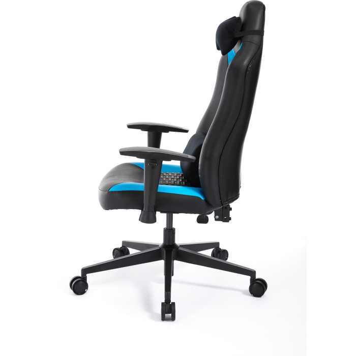 Игровое кресло AeroCool CROWN Smart Racer Blue, черный, голубой