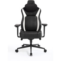 Игровое кресло AeroCool CROWN Pro Racer White, черный, белый