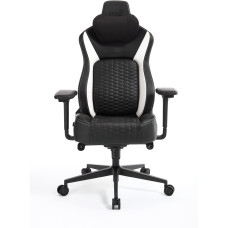 Игровое кресло AeroCool CROWN Pro Racer White, черный, белый