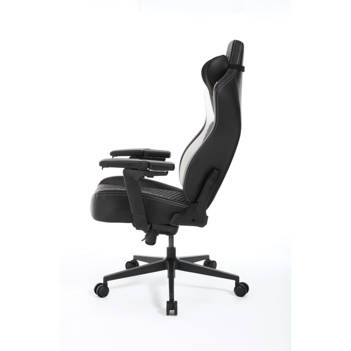 Игровое кресло AeroCool CROWN Pro Racer White, черный, белый