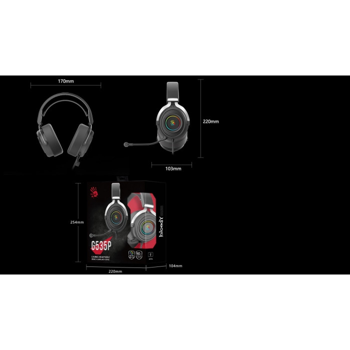 Наушники A4Tech Bloody G535P серый