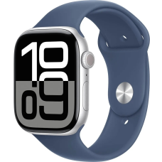 Apple Watch Series 10 M/L 42 мм серебристый-синий