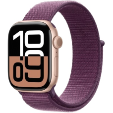 Apple Watch Series 10 S/M 42 мм золотистый-бордовый