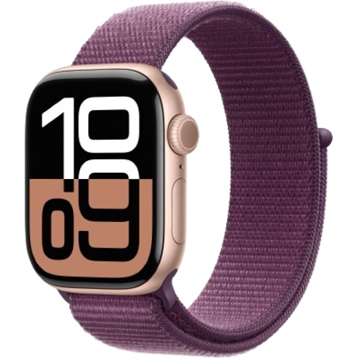 Apple Watch Series 10 S/M 42 мм золотистый-бордовый