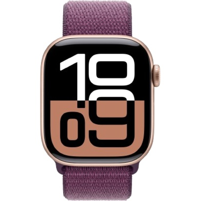 Apple Watch Series 10 S/M 42 мм золотистый-бордовый