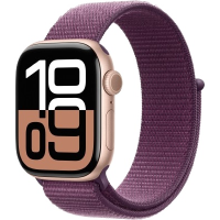 Apple Watch Series 10 S/M 46 мм золотистый-бордовый