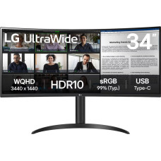 34" LG 34WR55QK-B.ARUZ черный