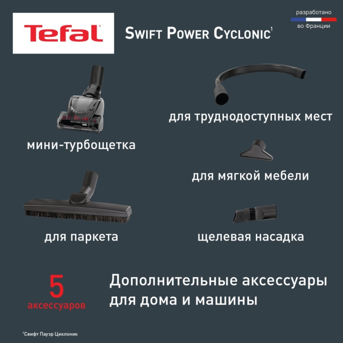 Tefal Swift Power Cyclonic TW2971EA синий
