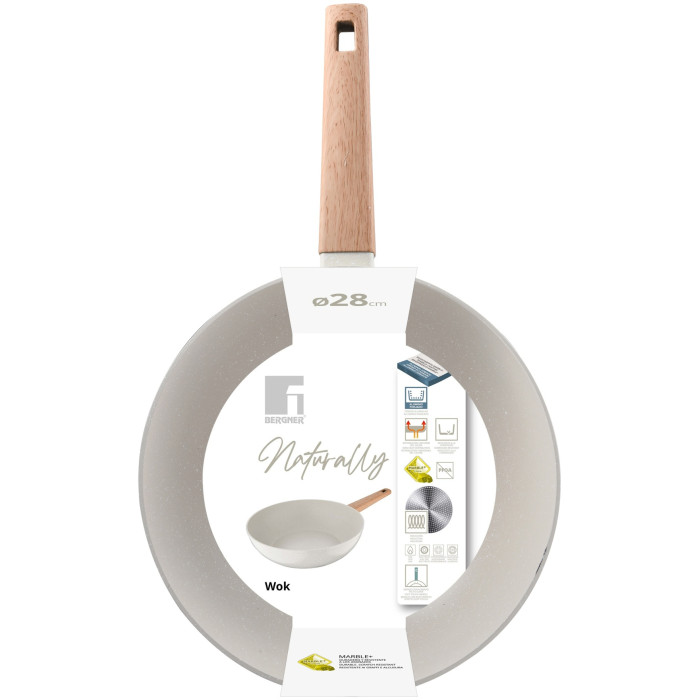 Сковорода вок Bergner BG-34742-CR 28 см