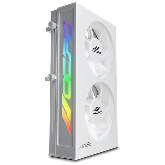 Video card holder, OCPC Pole P1 ARGB, OCPOLEP1X2CWH, white