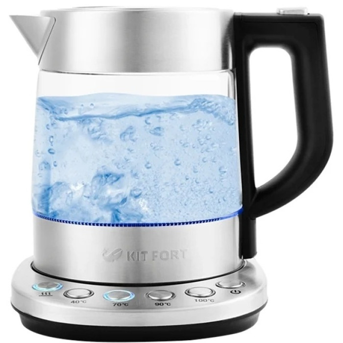 Электрочайник Kitfort KT-648 серебристый