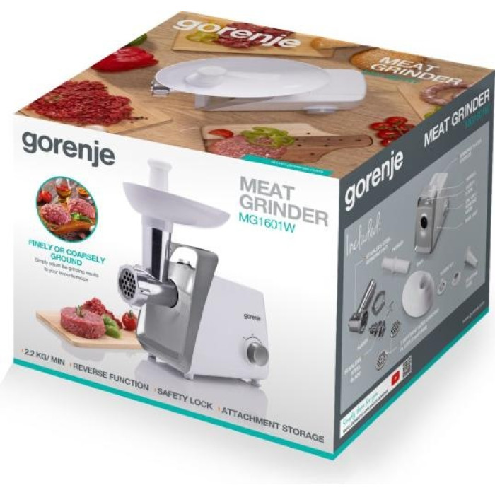 Мясорубка Gorenje MG1601W белый