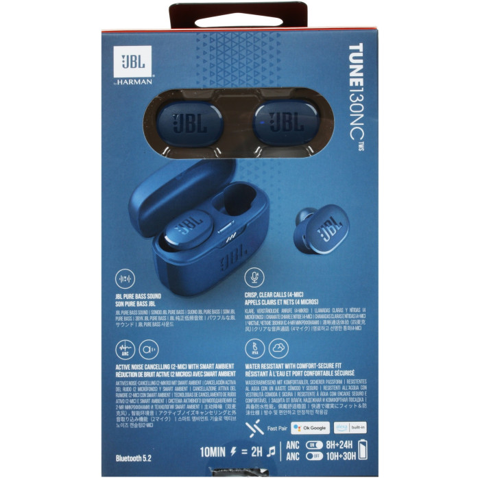 JBL Tune 130NC TWS синий