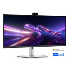 Dell Pro P 34 USB-C Hub Webcam Monitor - P3426WEV/34'/3440 x 1440/IPS/21:9/178/1xDP, 1xHDMI, 3xUSB-A, USB-B, 3xUSB-C/1xRJ45/War 3Yrs Dell Pro P34 USB-C Hub Webcam Monitor - P3426WEV Краткое описание Улучшите совместную работу на открытых рабочих п