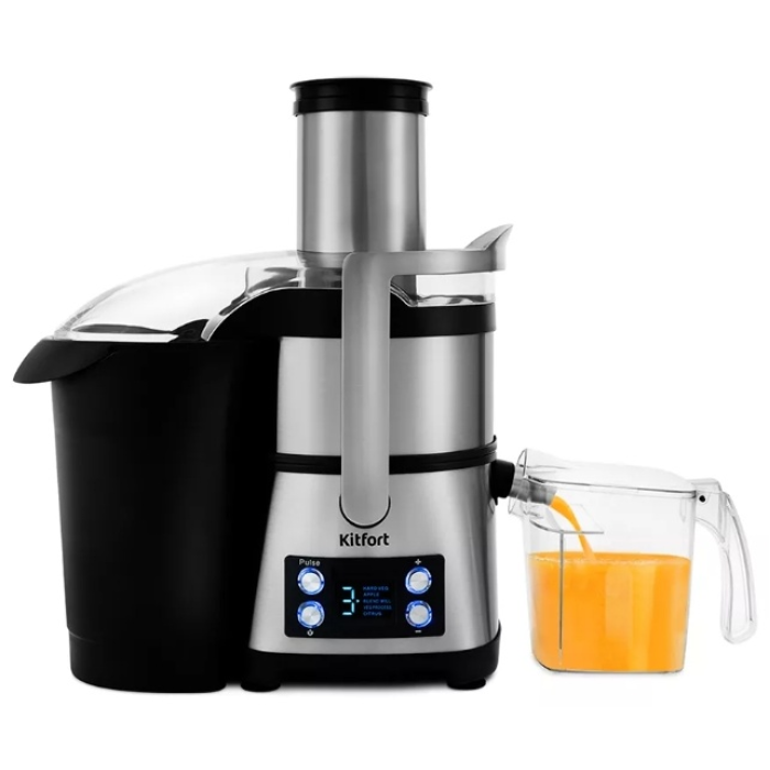 Kitfort КТ-1395 стальной, черный