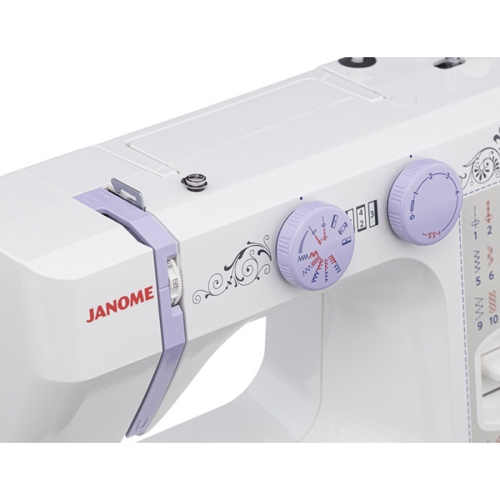 Janome JUNO 1815 белый, фиолетовый