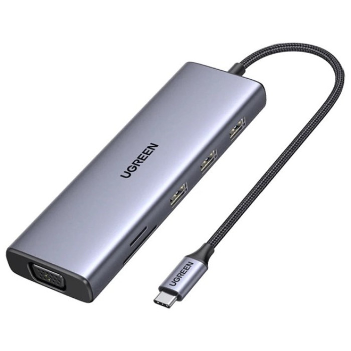 Док-станция Ugreen CM498 (15600) серебристый