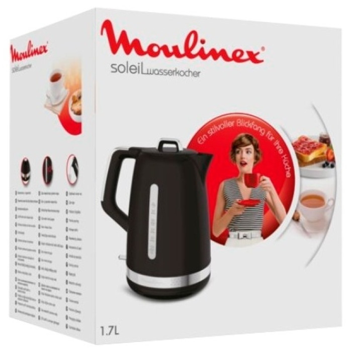 Электрочайник Moulinex Soleil BY320B16 черный