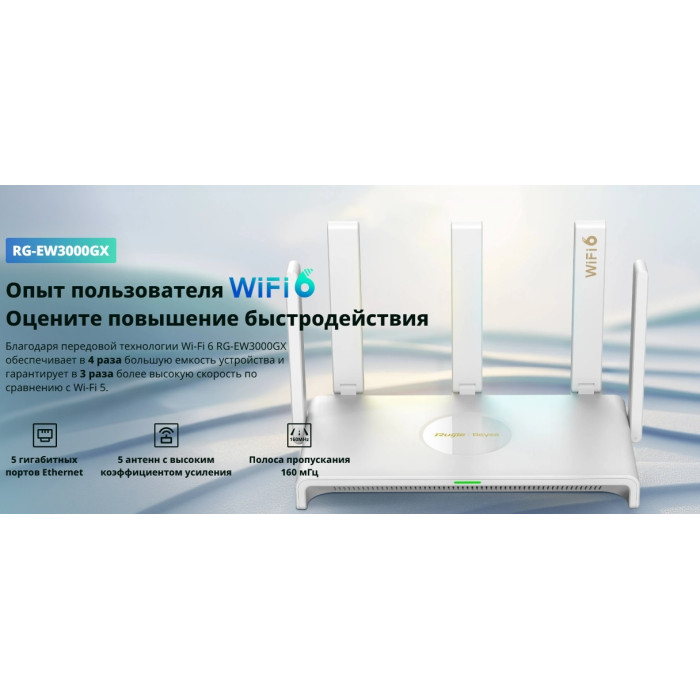 Wi-Fi роутер Ruijie Ruijie RG-EW3000GX