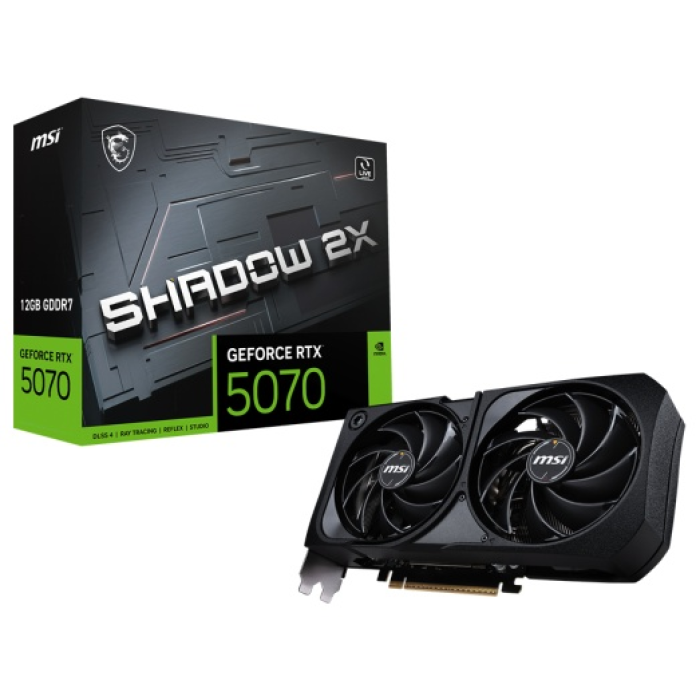 MSI Видеокарта MSI GeForce RTX 5070 12G SHADOW 2X 12 Гб