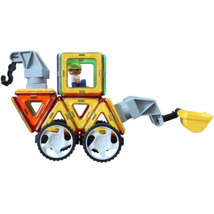 Конструктор Magplayer Детский магнитный, деталей 64 шт