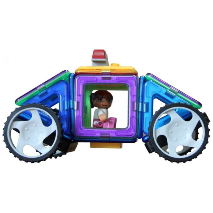 Конструктор Magplayer Детский магнитный, деталей 64 шт